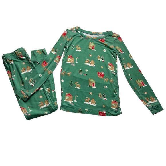 Angel Dear Christmas Gingerbread Village Pajama Set Size 6 Years - Picture 1 of 5